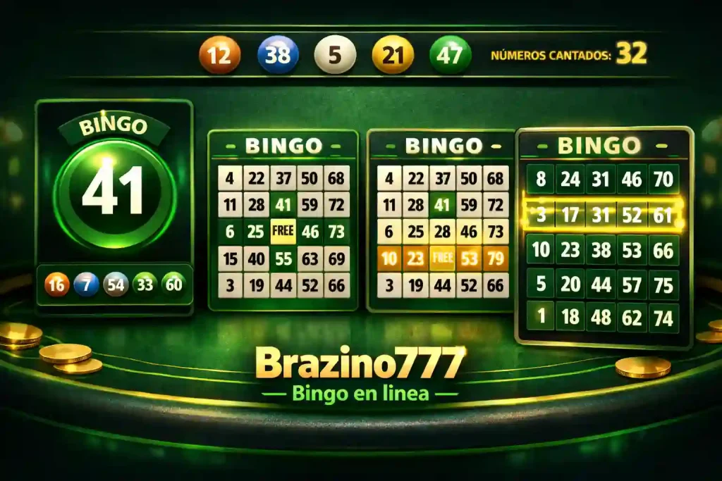 Juegos de casino bingo en Brazino777